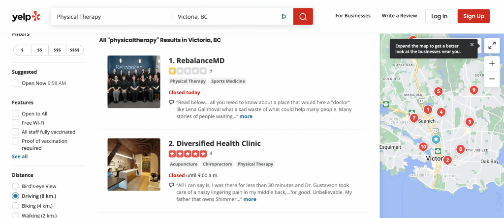 physio-local-directory-yelp-seo